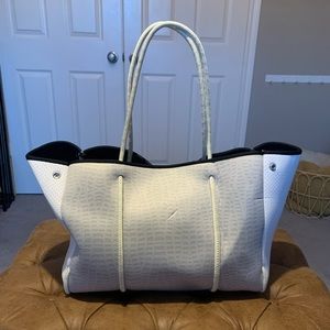 Haute Shore White Neoprene Large Tote